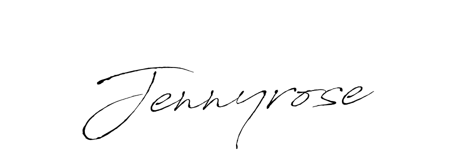 Make a beautiful signature design for name Jennyrose. With this signature (Antro_Vectra) style, you can create a handwritten signature for free. Jennyrose signature style 6 images and pictures png