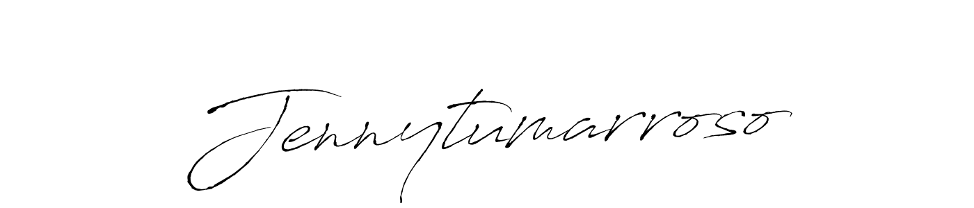 Jennytumarroso stylish signature style. Best Handwritten Sign (Antro_Vectra) for my name. Handwritten Signature Collection Ideas for my name Jennytumarroso. Jennytumarroso signature style 6 images and pictures png