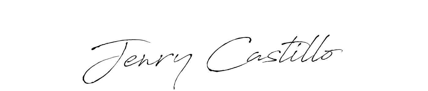 Design your own signature with our free online signature maker. With this signature software, you can create a handwritten (Antro_Vectra) signature for name Jenry Castillo. Jenry Castillo signature style 6 images and pictures png