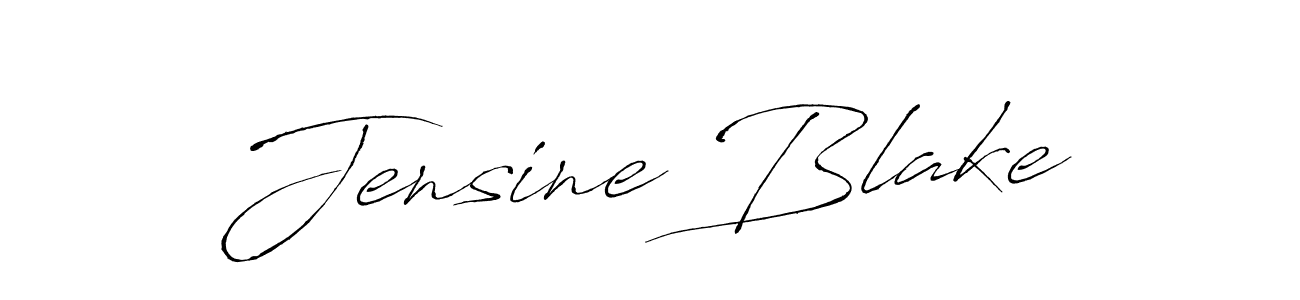 Create a beautiful signature design for name Jensine Blake. With this signature (Antro_Vectra) fonts, you can make a handwritten signature for free. Jensine Blake signature style 6 images and pictures png