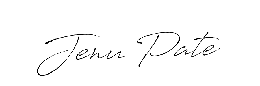 Jenu Pate stylish signature style. Best Handwritten Sign (Antro_Vectra) for my name. Handwritten Signature Collection Ideas for my name Jenu Pate. Jenu Pate signature style 6 images and pictures png