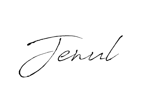 Antro_Vectra is a professional signature style that is perfect for those who want to add a touch of class to their signature. It is also a great choice for those who want to make their signature more unique. Get Jenul name to fancy signature for free. Jenul signature style 6 images and pictures png