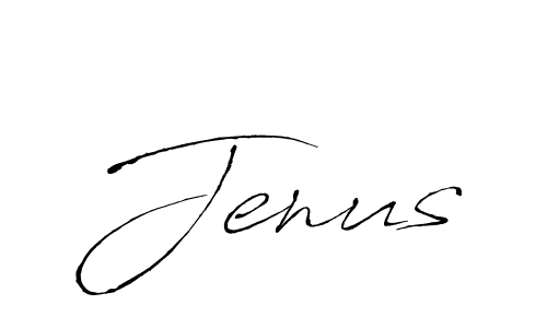 Design your own signature with our free online signature maker. With this signature software, you can create a handwritten (Antro_Vectra) signature for name Jenus. Jenus signature style 6 images and pictures png