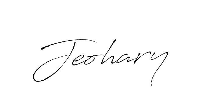 Also we have Jeohary name is the best signature style. Create professional handwritten signature collection using Antro_Vectra autograph style. Jeohary signature style 6 images and pictures png