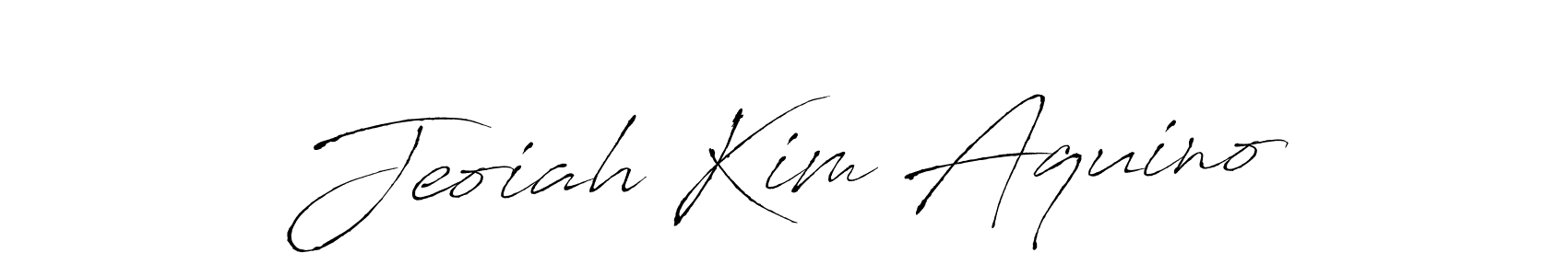 How to make Jeoiah Kim Aquino signature? Antro_Vectra is a professional autograph style. Create handwritten signature for Jeoiah Kim Aquino name. Jeoiah Kim Aquino signature style 6 images and pictures png