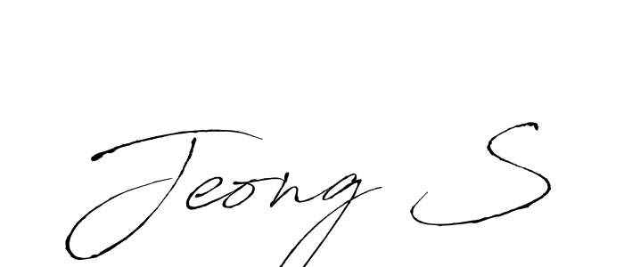 How to make Jeong S signature? Antro_Vectra is a professional autograph style. Create handwritten signature for Jeong S name. Jeong S signature style 6 images and pictures png