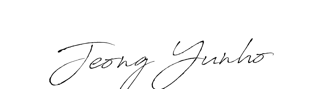 Use a signature maker to create a handwritten signature online. With this signature software, you can design (Antro_Vectra) your own signature for name Jeong Yunho. Jeong Yunho signature style 6 images and pictures png