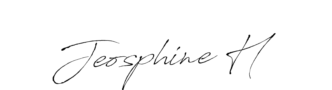 Use a signature maker to create a handwritten signature online. With this signature software, you can design (Antro_Vectra) your own signature for name Jeosphine H. Jeosphine H signature style 6 images and pictures png