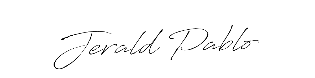 How to make Jerald Pablo signature? Antro_Vectra is a professional autograph style. Create handwritten signature for Jerald Pablo name. Jerald Pablo signature style 6 images and pictures png