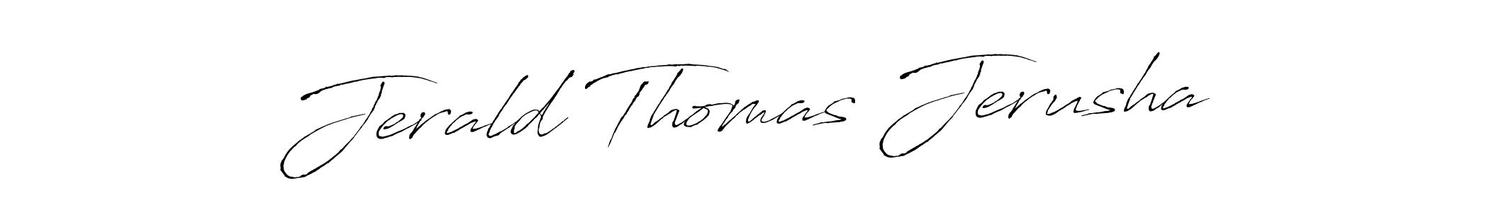 Jerald Thomas Jerusha stylish signature style. Best Handwritten Sign (Antro_Vectra) for my name. Handwritten Signature Collection Ideas for my name Jerald Thomas Jerusha. Jerald Thomas Jerusha signature style 6 images and pictures png