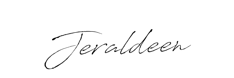 Design your own signature with our free online signature maker. With this signature software, you can create a handwritten (Antro_Vectra) signature for name Jeraldeen. Jeraldeen signature style 6 images and pictures png