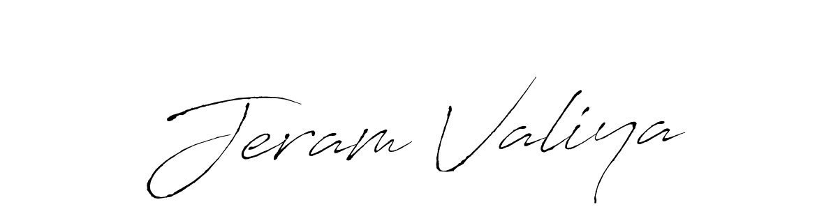 The best way (Antro_Vectra) to make a short signature is to pick only two or three words in your name. The name Jeram Valiya include a total of six letters. For converting this name. Jeram Valiya signature style 6 images and pictures png