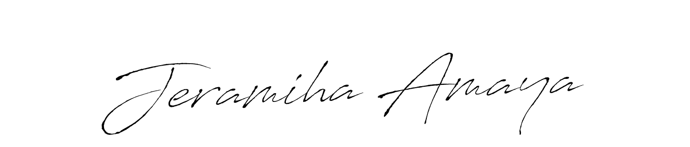 Create a beautiful signature design for name Jeramiha Amaya. With this signature (Antro_Vectra) fonts, you can make a handwritten signature for free. Jeramiha Amaya signature style 6 images and pictures png