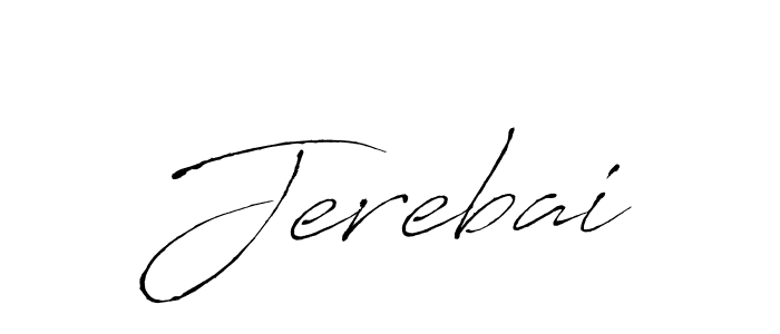 Make a beautiful signature design for name Jerebai. With this signature (Antro_Vectra) style, you can create a handwritten signature for free. Jerebai signature style 6 images and pictures png