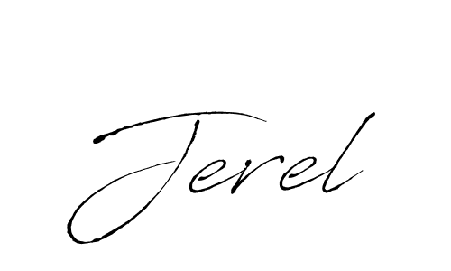 Also You can easily find your signature by using the search form. We will create Jerel name handwritten signature images for you free of cost using Antro_Vectra sign style. Jerel signature style 6 images and pictures png