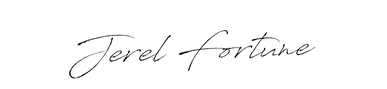 Design your own signature with our free online signature maker. With this signature software, you can create a handwritten (Antro_Vectra) signature for name Jerel Fortune. Jerel Fortune signature style 6 images and pictures png