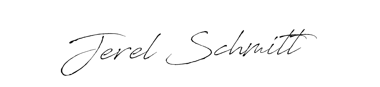 Antro_Vectra is a professional signature style that is perfect for those who want to add a touch of class to their signature. It is also a great choice for those who want to make their signature more unique. Get Jerel Schmitt name to fancy signature for free. Jerel Schmitt signature style 6 images and pictures png