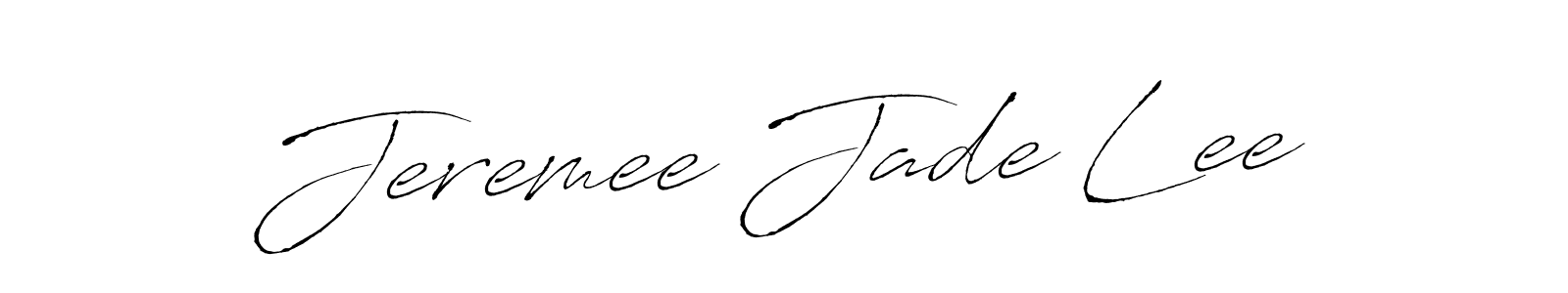 Create a beautiful signature design for name Jeremee Jade Lee. With this signature (Antro_Vectra) fonts, you can make a handwritten signature for free. Jeremee Jade Lee signature style 6 images and pictures png