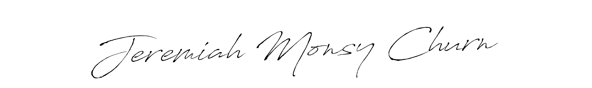 It looks lik you need a new signature style for name Jeremiah Monsy Churn. Design unique handwritten (Antro_Vectra) signature with our free signature maker in just a few clicks. Jeremiah Monsy Churn signature style 6 images and pictures png