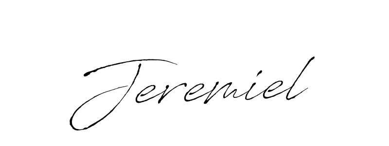 if you are searching for the best signature style for your name Jeremiel. so please give up your signature search. here we have designed multiple signature styles  using Antro_Vectra. Jeremiel signature style 6 images and pictures png