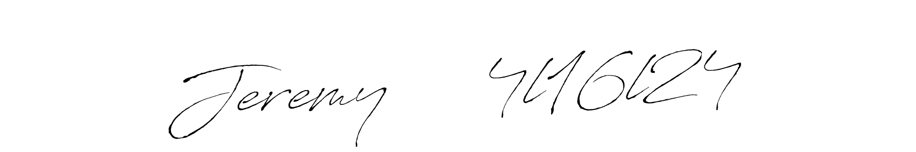 Make a beautiful signature design for name Jeremy     4l16l24. With this signature (Antro_Vectra) style, you can create a handwritten signature for free. Jeremy     4l16l24 signature style 6 images and pictures png