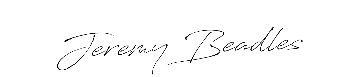 Design your own signature with our free online signature maker. With this signature software, you can create a handwritten (Antro_Vectra) signature for name Jeremy Beadles. Jeremy Beadles signature style 6 images and pictures png