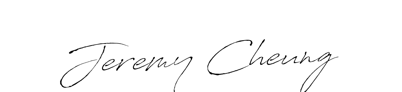 Jeremy Cheung stylish signature style. Best Handwritten Sign (Antro_Vectra) for my name. Handwritten Signature Collection Ideas for my name Jeremy Cheung. Jeremy Cheung signature style 6 images and pictures png