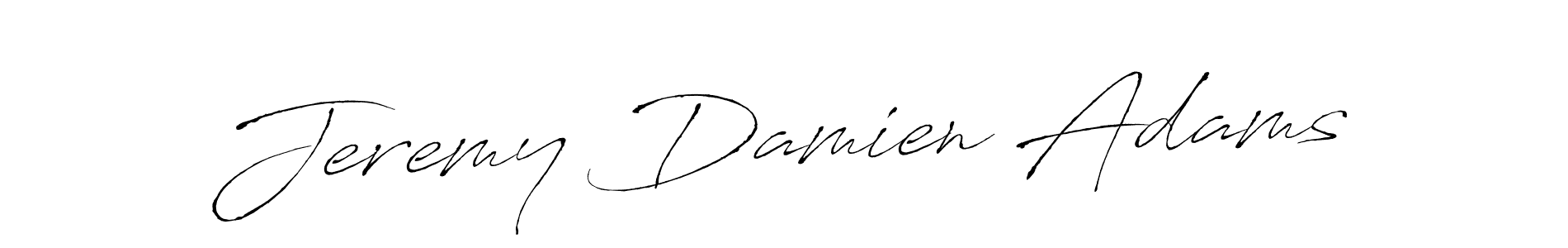 How to make Jeremy Damien Adams name signature. Use Antro_Vectra style for creating short signs online. This is the latest handwritten sign. Jeremy Damien Adams signature style 6 images and pictures png