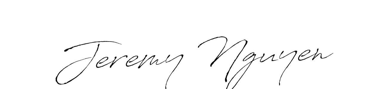 Jeremy Nguyen stylish signature style. Best Handwritten Sign (Antro_Vectra) for my name. Handwritten Signature Collection Ideas for my name Jeremy Nguyen. Jeremy Nguyen signature style 6 images and pictures png