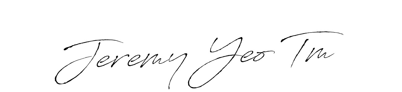 Use a signature maker to create a handwritten signature online. With this signature software, you can design (Antro_Vectra) your own signature for name Jeremy Yeo Tm. Jeremy Yeo Tm signature style 6 images and pictures png