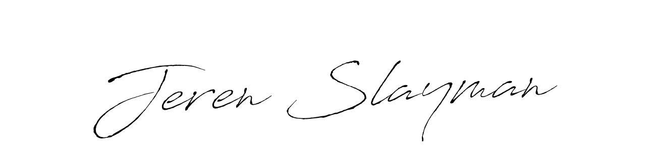Also You can easily find your signature by using the search form. We will create Jeren Slayman name handwritten signature images for you free of cost using Antro_Vectra sign style. Jeren Slayman signature style 6 images and pictures png