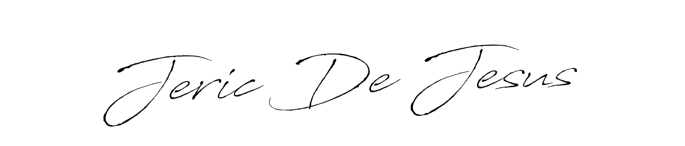 Make a beautiful signature design for name Jeric De Jesus. With this signature (Antro_Vectra) style, you can create a handwritten signature for free. Jeric De Jesus signature style 6 images and pictures png