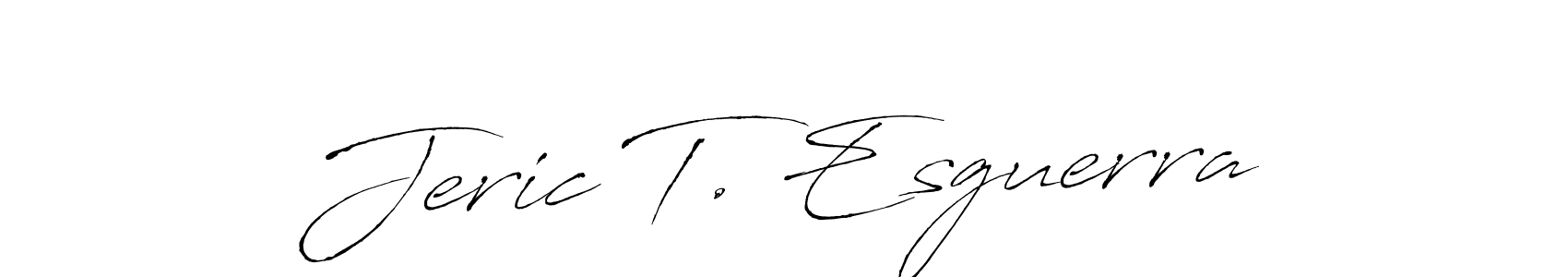 How to Draw Jeric T. Esguerra signature style? Antro_Vectra is a latest design signature styles for name Jeric T. Esguerra. Jeric T. Esguerra signature style 6 images and pictures png