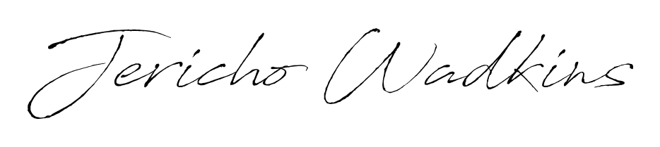 A dynamic signature style for Jericho Wadkins using Antro_Vectra script. Designed to look authentic, handwritten, and professional. Jericho Wadkins signature style 6 images and pictures png