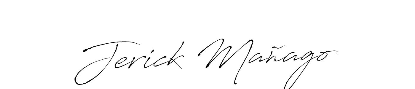 How to make Jerick Mañago signature? Antro_Vectra is a professional autograph style. Create handwritten signature for Jerick Mañago name. Jerick Mañago signature style 6 images and pictures png