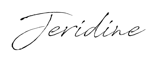 A dynamic signature style for Jeridine using Antro_Vectra script. Designed to look authentic, handwritten, and professional. Jeridine signature style 6 images and pictures png