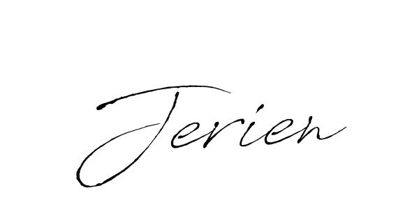 Create a beautiful signature design for name Jerien. With this signature (Antro_Vectra) fonts, you can make a handwritten signature for free. Jerien signature style 6 images and pictures png