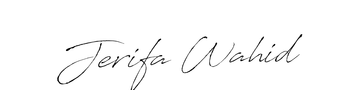 Make a beautiful signature design for name Jerifa Wahid. Use this online signature maker to create a handwritten signature for free. Jerifa Wahid signature style 6 images and pictures png