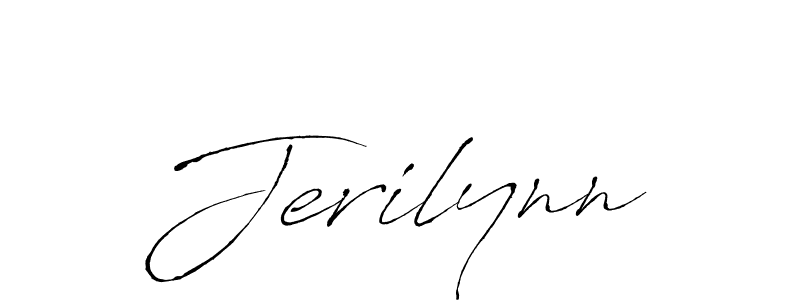 Jerilynn stylish signature style. Best Handwritten Sign (Antro_Vectra) for my name. Handwritten Signature Collection Ideas for my name Jerilynn. Jerilynn signature style 6 images and pictures png