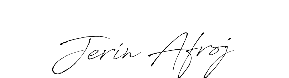 Use a signature maker to create a handwritten signature online. With this signature software, you can design (Antro_Vectra) your own signature for name Jerin Afroj. Jerin Afroj signature style 6 images and pictures png