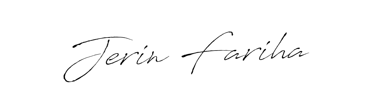 Create a beautiful signature design for name Jerin Fariha. With this signature (Antro_Vectra) fonts, you can make a handwritten signature for free. Jerin Fariha signature style 6 images and pictures png