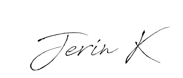 You should practise on your own different ways (Antro_Vectra) to write your name (Jerin K) in signature. don't let someone else do it for you. Jerin K signature style 6 images and pictures png