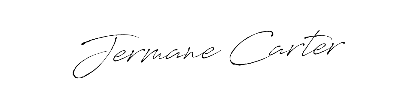 How to make Jermane Carter name signature. Use Antro_Vectra style for creating short signs online. This is the latest handwritten sign. Jermane Carter signature style 6 images and pictures png