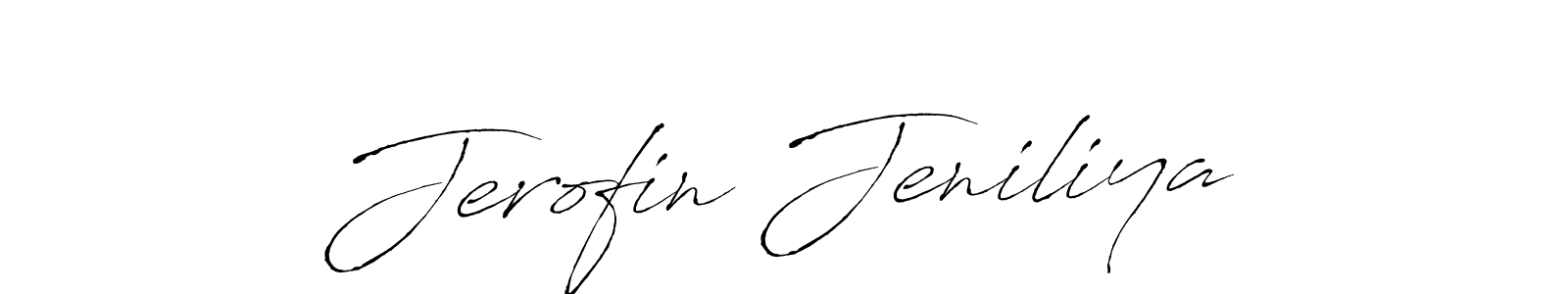 Use a signature maker to create a handwritten signature online. With this signature software, you can design (Antro_Vectra) your own signature for name Jerofin Jeniliya. Jerofin Jeniliya signature style 6 images and pictures png