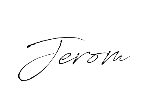 Make a beautiful signature design for name Jerom. With this signature (Antro_Vectra) style, you can create a handwritten signature for free. Jerom signature style 6 images and pictures png