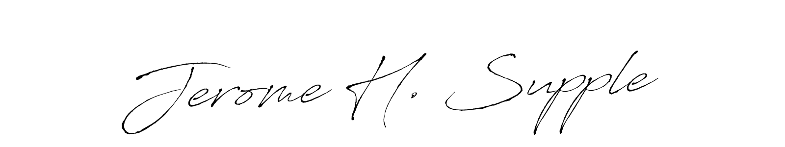 Use a signature maker to create a handwritten signature online. With this signature software, you can design (Antro_Vectra) your own signature for name Jerome H. Supple. Jerome H. Supple signature style 6 images and pictures png