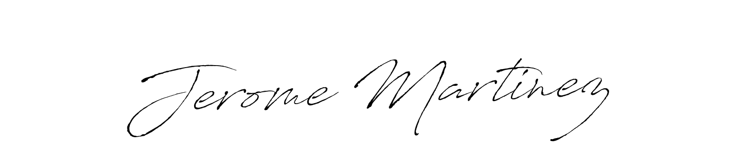 Design your own signature with our free online signature maker. With this signature software, you can create a handwritten (Antro_Vectra) signature for name Jerome Martinez. Jerome Martinez signature style 6 images and pictures png