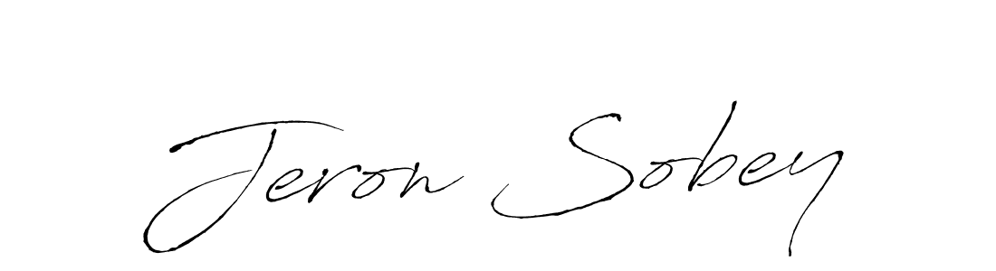 How to make Jeron Sobey signature? Antro_Vectra is a professional autograph style. Create handwritten signature for Jeron Sobey name. Jeron Sobey signature style 6 images and pictures png