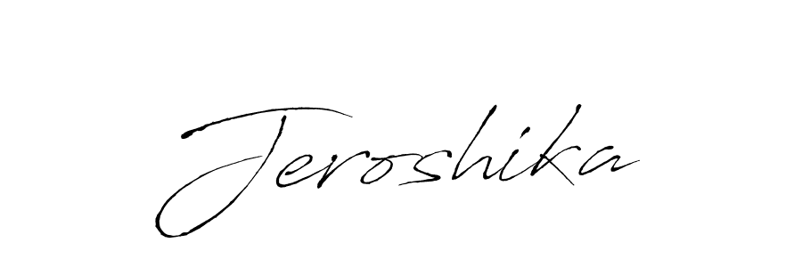 Once you've used our free online signature maker to create your best signature Antro_Vectra style, it's time to enjoy all of the benefits that Jeroshika name signing documents. Jeroshika signature style 6 images and pictures png