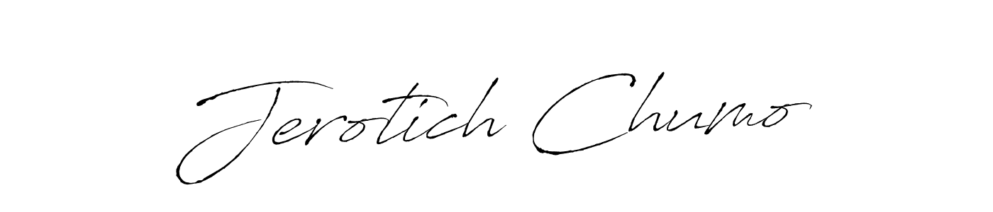 if you are searching for the best signature style for your name Jerotich Chumo. so please give up your signature search. here we have designed multiple signature styles  using Antro_Vectra. Jerotich Chumo signature style 6 images and pictures png